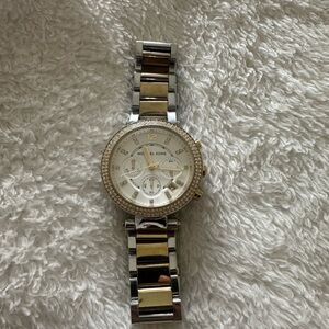Michael Kors Silver and Gold Women's Watch